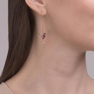 Eleganckie kolczyki Colibri z kamieniami szlachetnymi dla kobiet