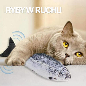 Zabawka symulująca ryby dla kotów ładowanie USB