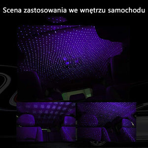 Romantyczna lampa gwiazdkowa USB do samochodu i do domu