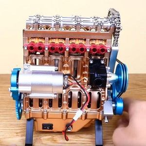 8-cylindrowy, w pełni metalowy model silnika samochodowego