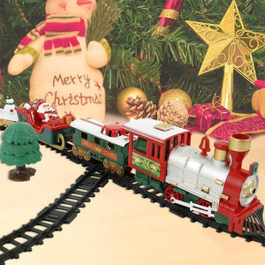 Świąteczna zabawka z pociągiem elektrycznym
