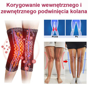 Samonagrzewające się wsparcie kolana Honeycomb Ionic Lymphatic Detox