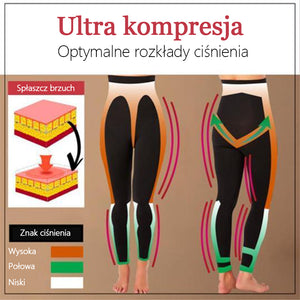 Legginsy ze sztucznej skóry ze stretchem